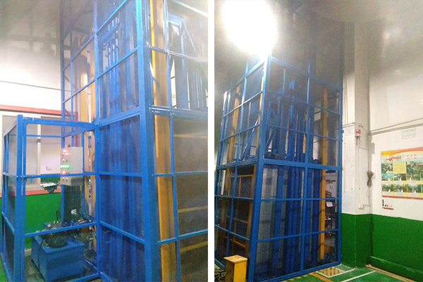 TCL瑞智（惠州）制冷设备公司定制直顶式升降台安装